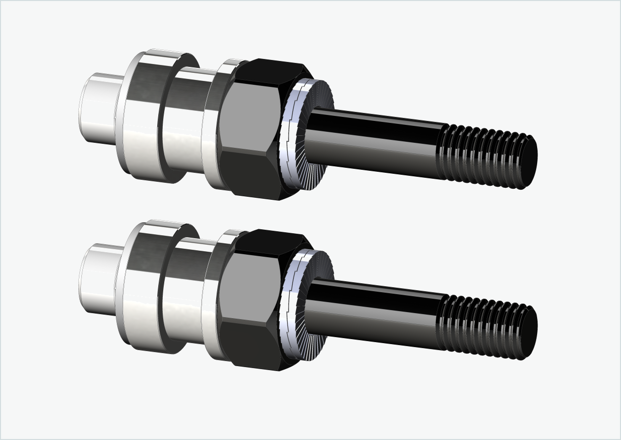 BOB YAK / IBEX juego de adaptadores de rosca (30mm/30mm) | para Rohloff Speedhub 500-14 / A12