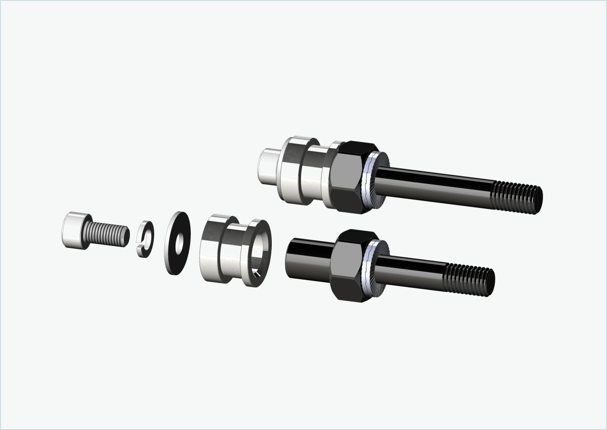 BOB YAK / IBEX juego de adaptadores de rosca (30mm/42mm) | para Rohloff Speedhub 500-14 / A12