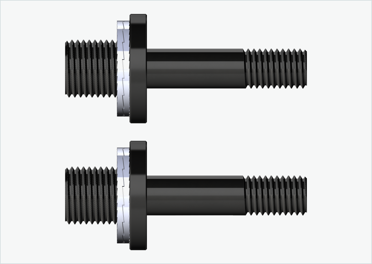 Juego de adaptadores de rosca Burley COHO XC (30mm/30mm) | para Rohloff Speedhub 500-14 / A12