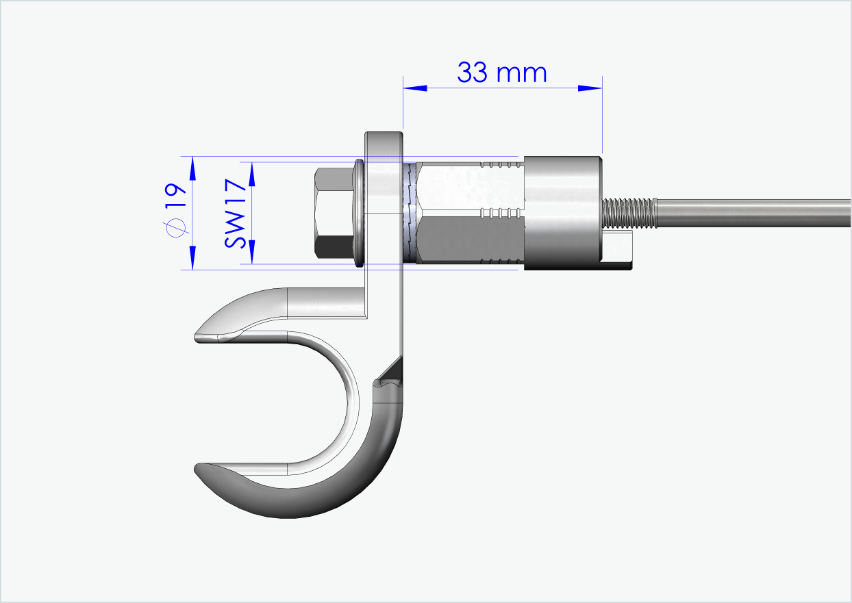 Eje de liberación rápida con adaptador universal | longitud de sujeción 154mm - 165mm